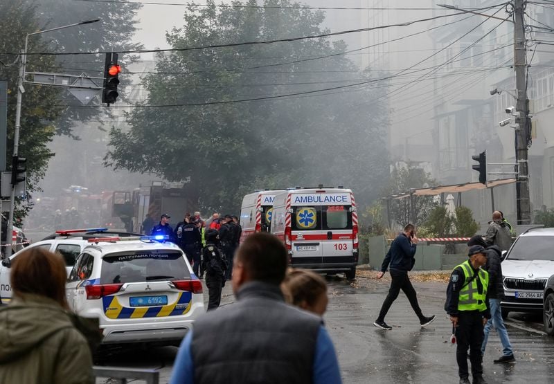 Image for Russia hits Ukrainian city of Dnipro in rare daytime drone attack, kills one