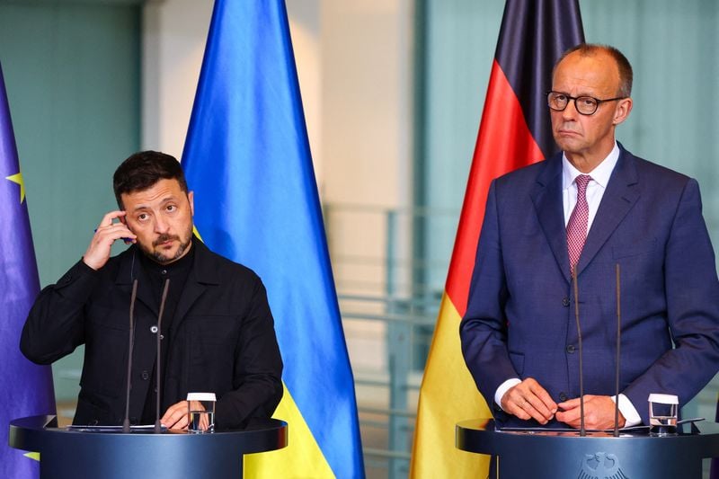 Image for Zelenskiy says Ukraine reaches defence sector accords with Germany