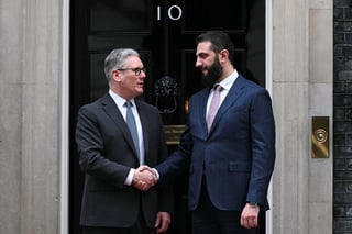 Image for UK PM Starmer raises migration, border security in talks with Syria's president