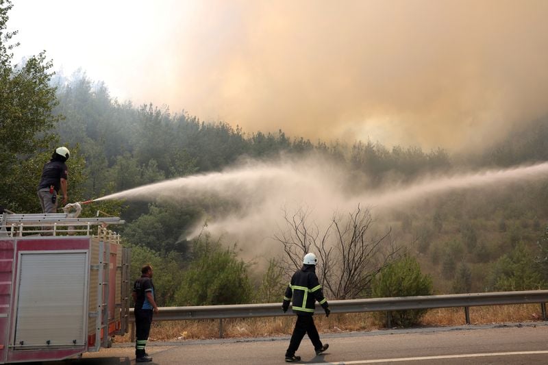 Image for Firefighters struggle to contain wildfires as heatwave sears Turkey and Cyprus