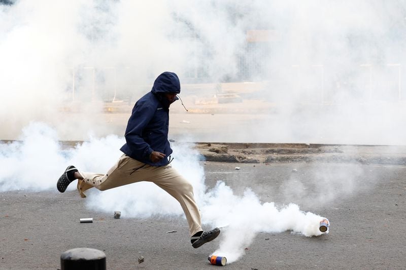 Image for Police officer arrested over shooting of civilian during Kenya protest