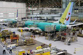 Image for Boeing jet deliveries slow in March due to 737 MAX wiring issue 