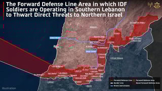 Image for Israeli military publishes map of south Lebanon territory under its control