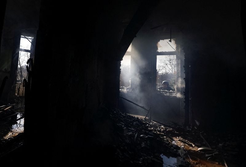 Image for Russian forces maintain day-long drone barrage of Ukraine's Kharkiv