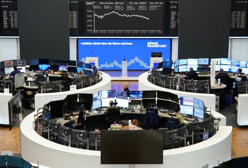 Image for European shares sag as investors weigh Iran-Israel ceasefire