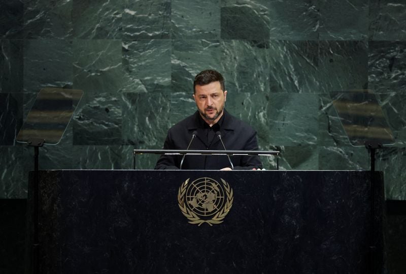 Image for Zelenskiy tells UN: Stop Russia's war or face dangerous arms race