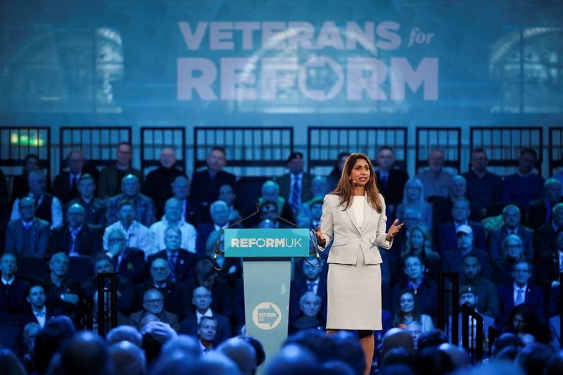 Image for UK right-wing Reform attracts another Conservative defector, Suella Braverman