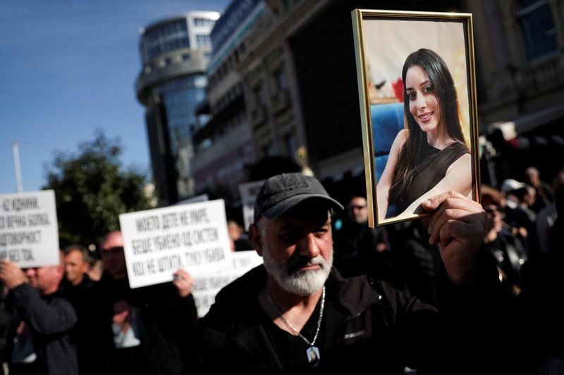 Image for Thousands protest in Skopje ahead of trial over deadly night club fire