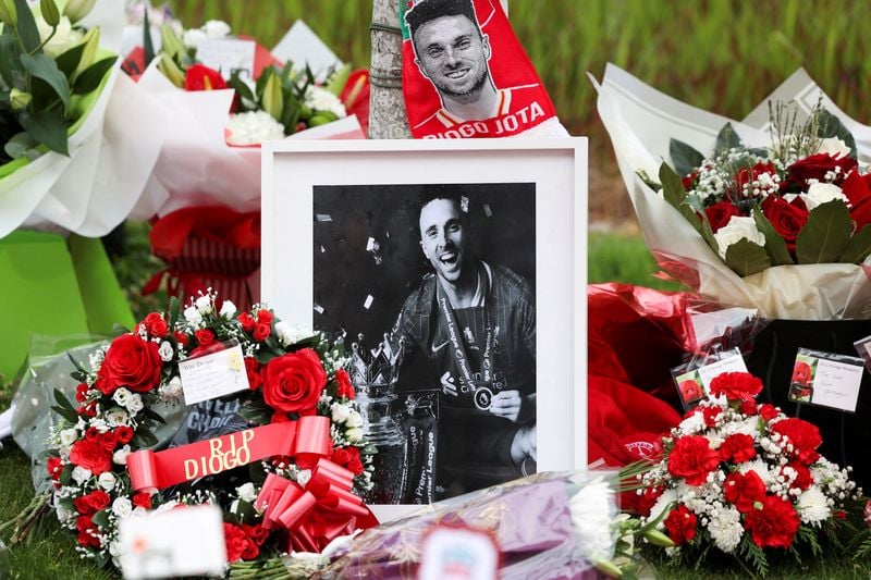 Image for Liverpool's Jota mourned by family and local people at hometown wake