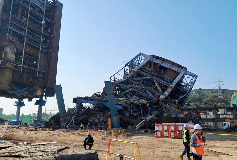 Image for At least three dead in South Korea power plant collapse as rescue efforts continue