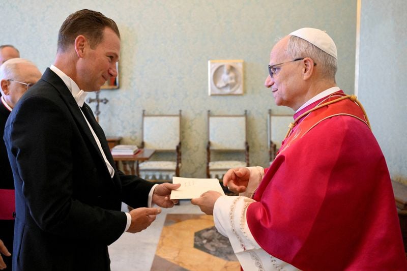 Image for Trump's Vatican envoy courts Pope Leo with a birthday cake