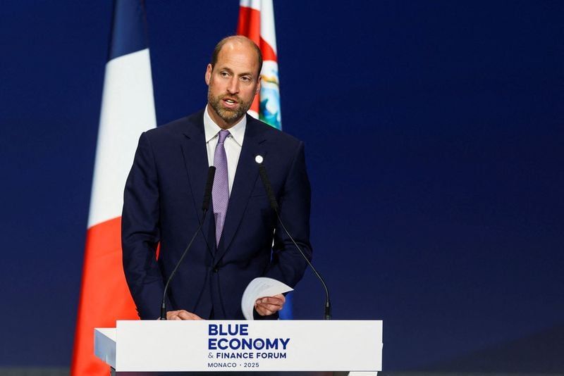 Image for UK's Prince William calls for urgent action to protect oceans