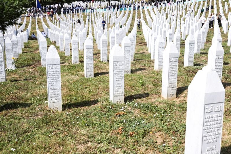 Image for Bosnians honour Srebrenica genocide victims 30 years on