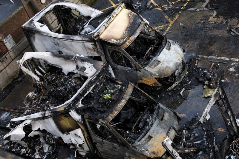 Image for UK charges three men with arson over attack on Jewish community ambulances