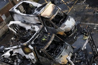 Image for UK charges three men with arson over attack on Jewish community ambulances