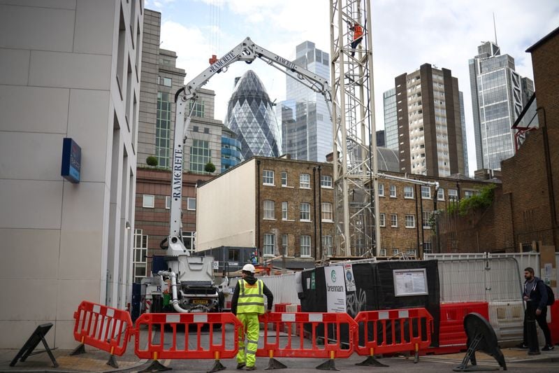 Image for UK construction firms shed most jobs since August 2020, PMI shows