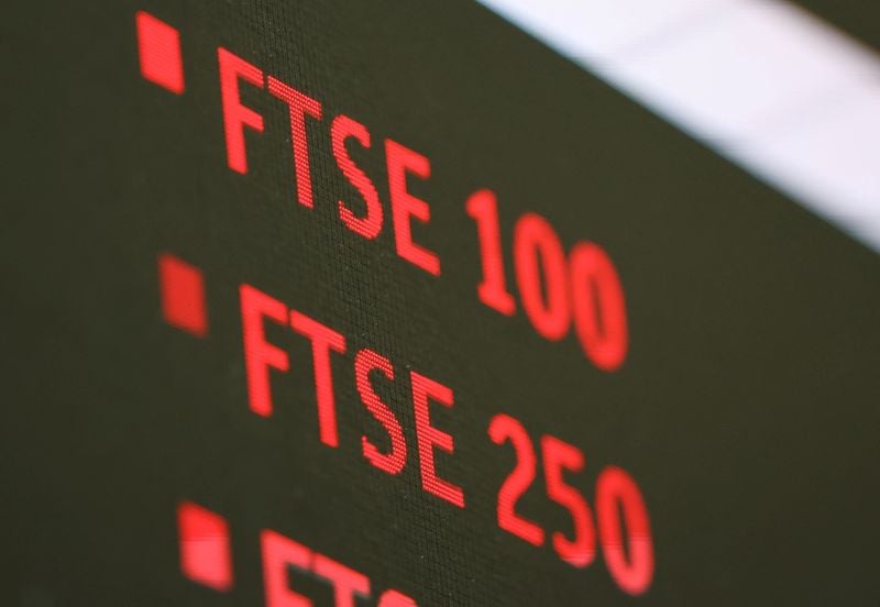Image for FTSE 100 retreats from record high as tariff worries resurface