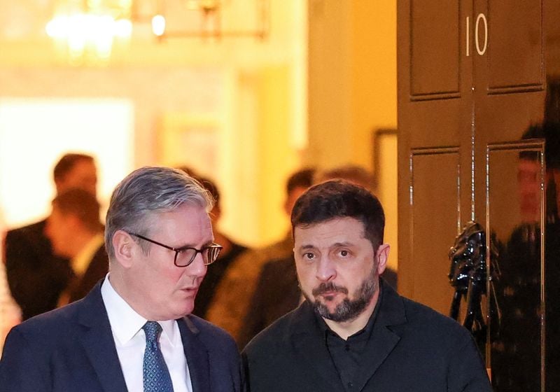 Image for Britain's Starmer spoke to Ukraine's Zelenskiy Tuesday afternoon