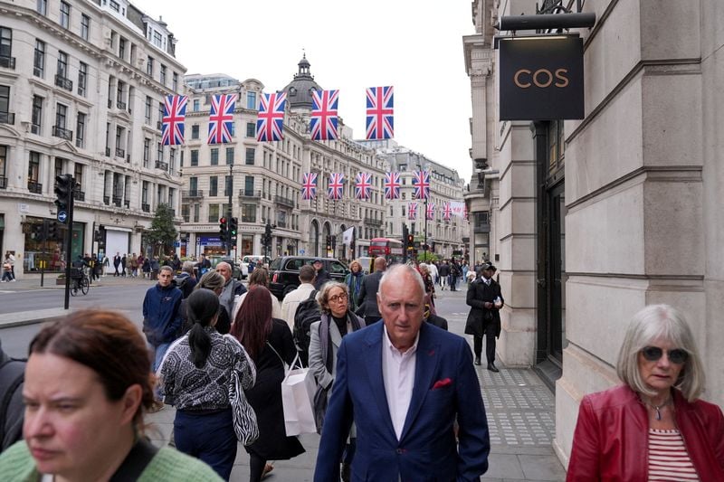 Image for UK retail sales jump in April, helped by sunny weather