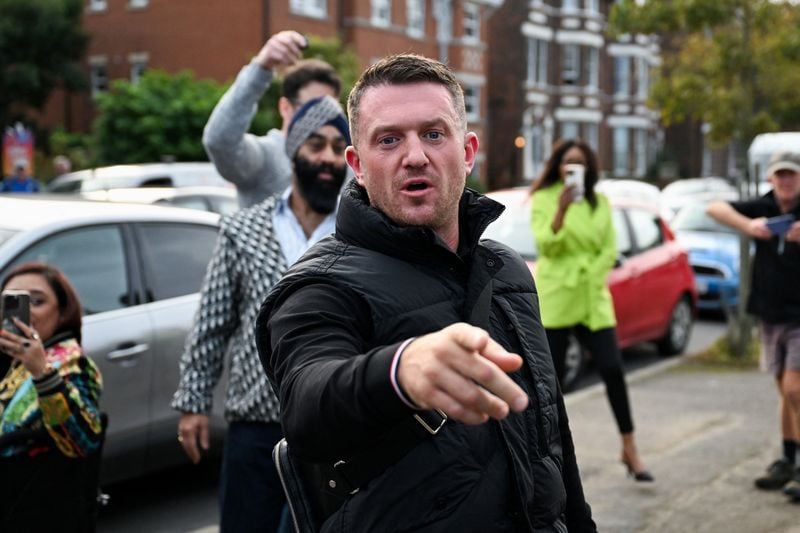 Image for UK anti-Islam activist 'Tommy Robinson' charged with harassment of two men