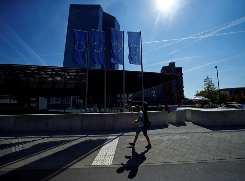 Image for ECB to hold rates until at least December on stable economic outlook- Reuters poll