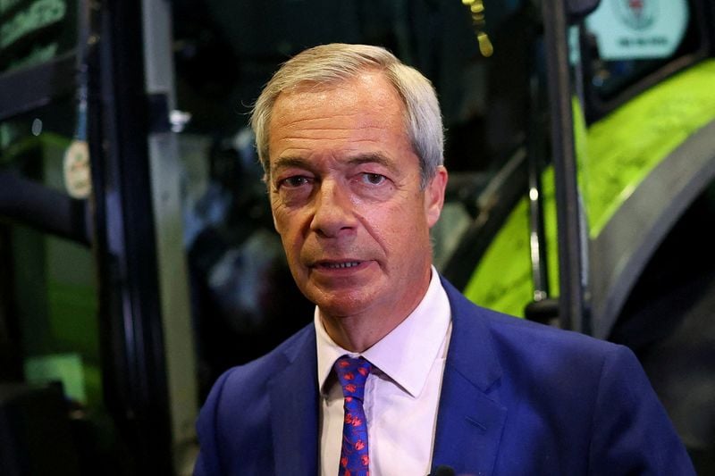 Image for Reform UK leader Farage says crypto donations have begun