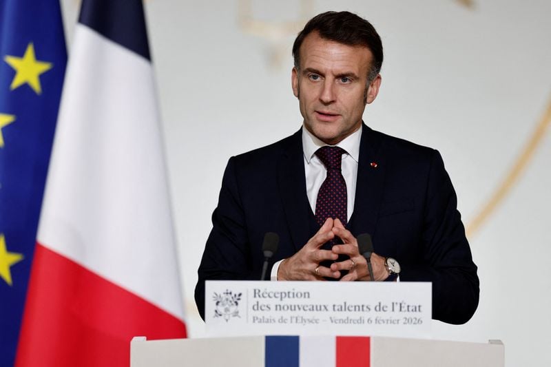 Image for France's Macron advocates for a single European energy market, grid