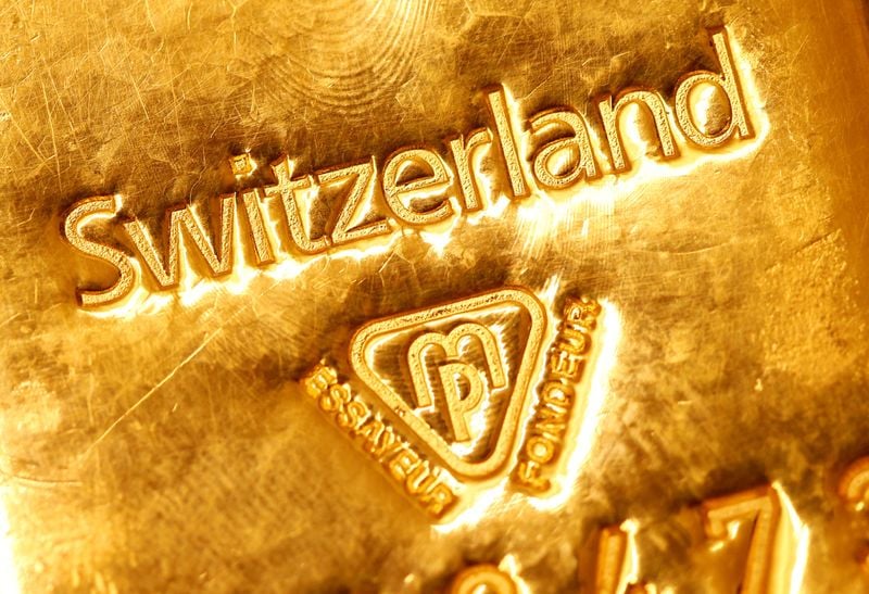 Image for Swiss surplus hit by gold export swings on Trump tariff fears