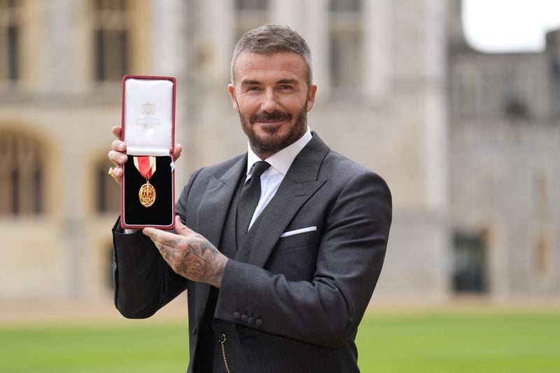Image for David Beckham knighted for services to sport and charity