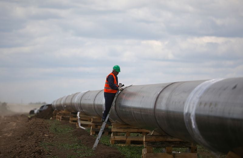 Image for Russia's pipeline gas exports to Europe fall by 44% to the lowest in decades