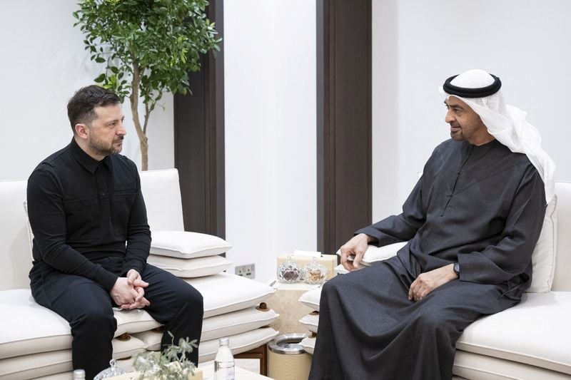 Image for Ukraine, UAE agree to cooperate on defence, Zelenskiy says
