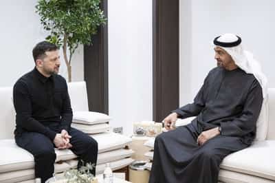 Image for Ukraine, UAE agree to cooperate on defence, Zelenskiy says