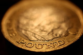 Image for Sterling set for best month on euro in a year on rates moves, weakens on dollar