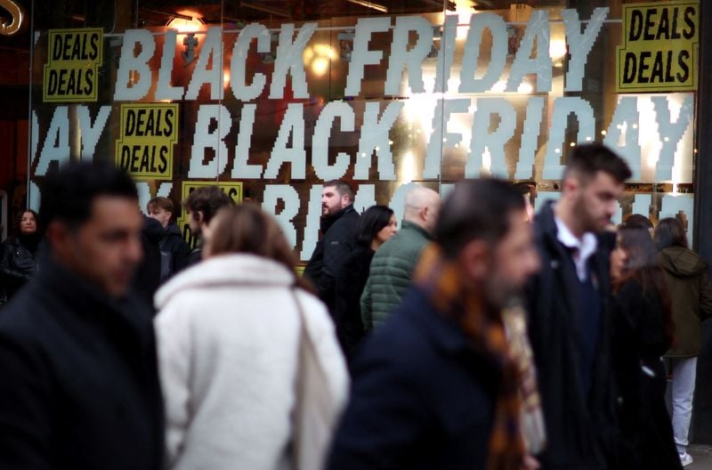 Image for UK consumer spending slows ahead of Black Friday and budget