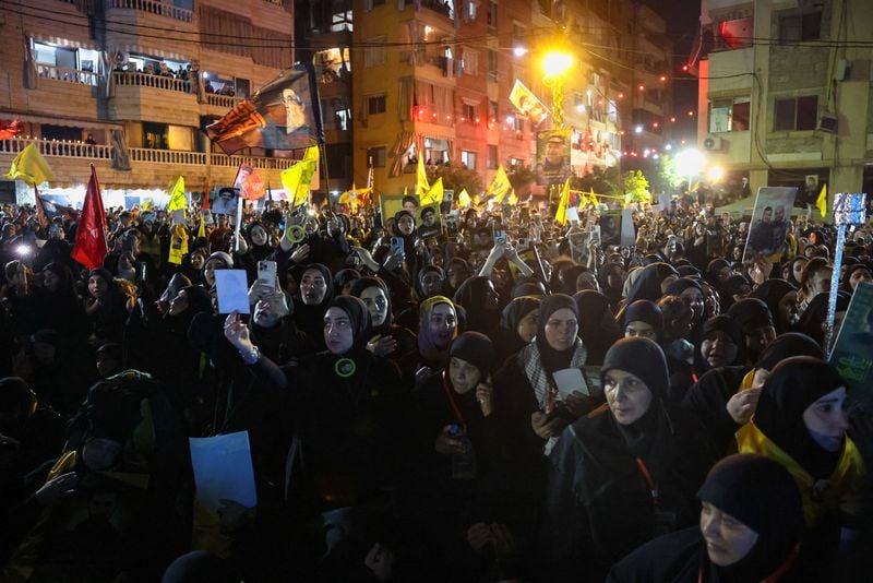 Image for Hezbollah marks year since Israel killed veteran leader Nasrallah