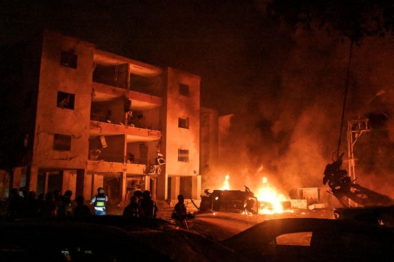 Image for Iranian state broadcaster hit as Iran urges Trump to make Israel halt war