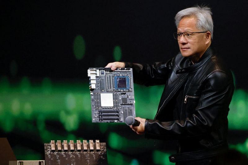 Image for Nvidia CEO calls Trump re-industrialisation policies 'visionary'