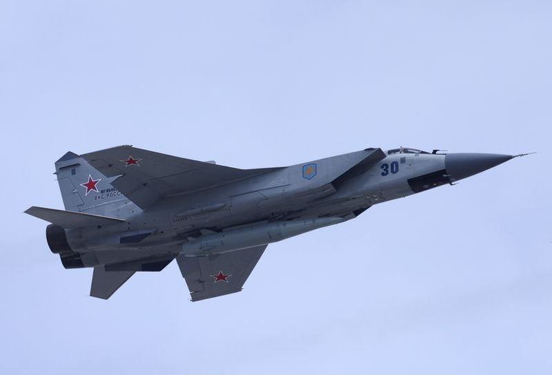 Image for Russia says it foiled Ukrainian-British plot to steal a MiG-31 jet, state media reports