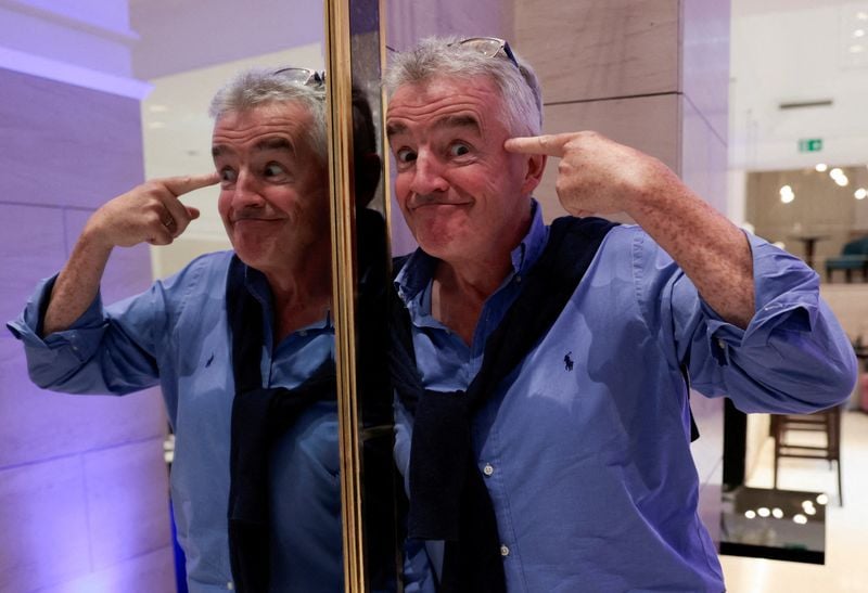 Image for Ryanair CEO O'Leary hits share-price target that could earn him 100 million euros