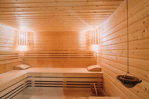 Chata Enjoy Wellness & Fun, Sauna pre 12 osôb.