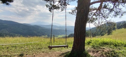 hojdačka v lese.jfif - Chata Horbek