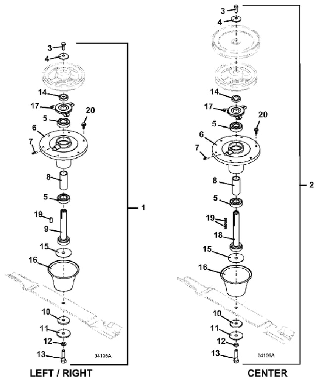 blade spindle m172