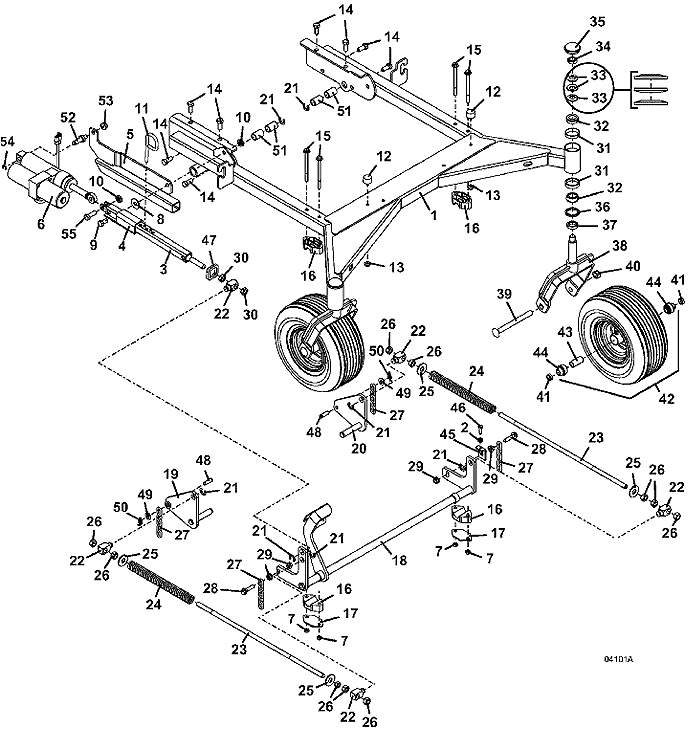 Deck Carrier Assembly, 72 inches