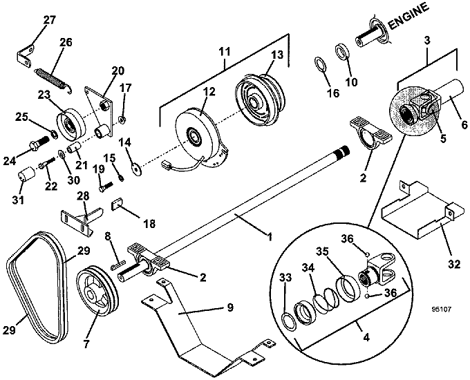 PTO Shaft  Clutch Assembly
