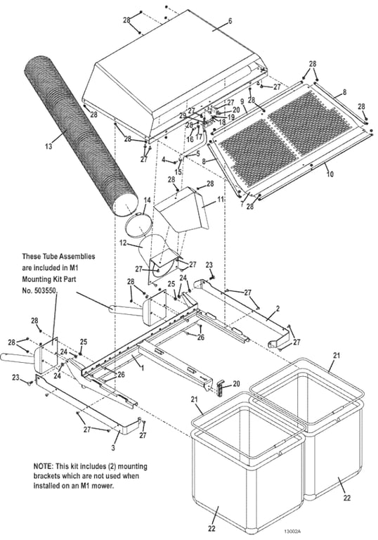 Model 8HT M2 Catcher for 200V Series MidMount Tractors