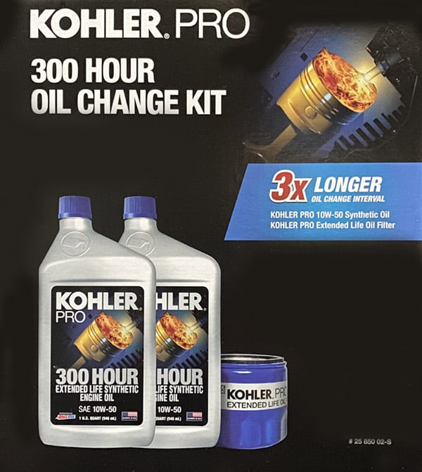 Kohler Genuine OEM Pro 1 Quart 300 Hour Oil Change Kit 25 850 01-S – Fits Command Engines