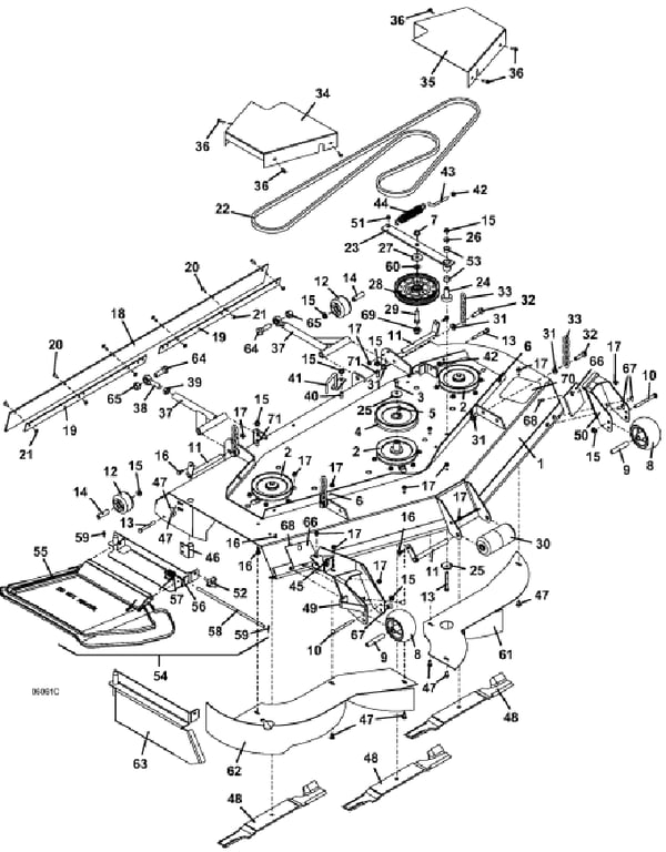 Deck Assembly 61 Inch