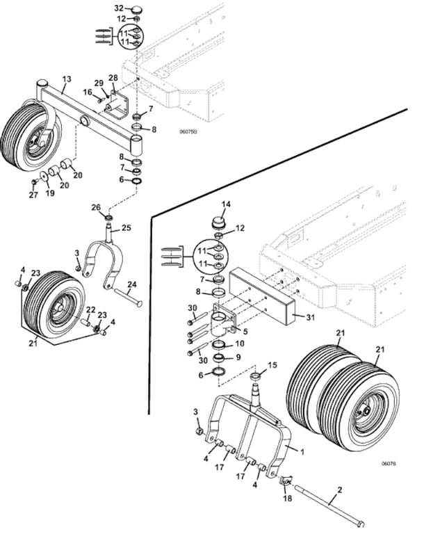 Tail Wheel Options Group 2 Diagram