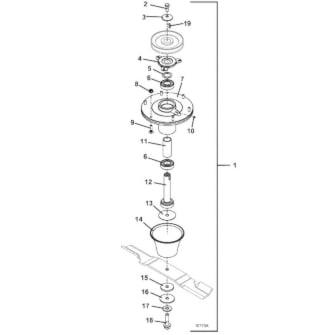 Blade Spindle Assembly Diagram