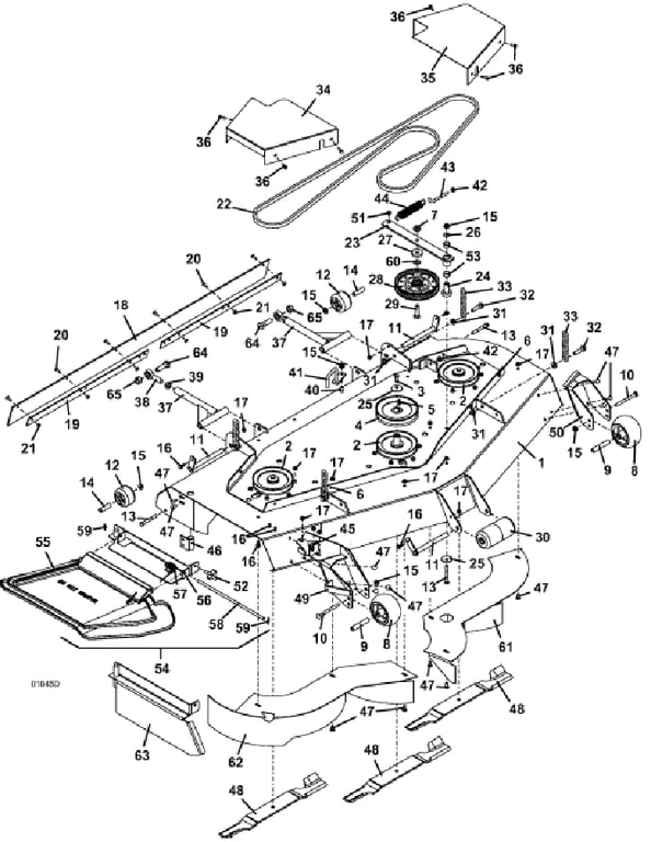 deck assembly 61 Inch